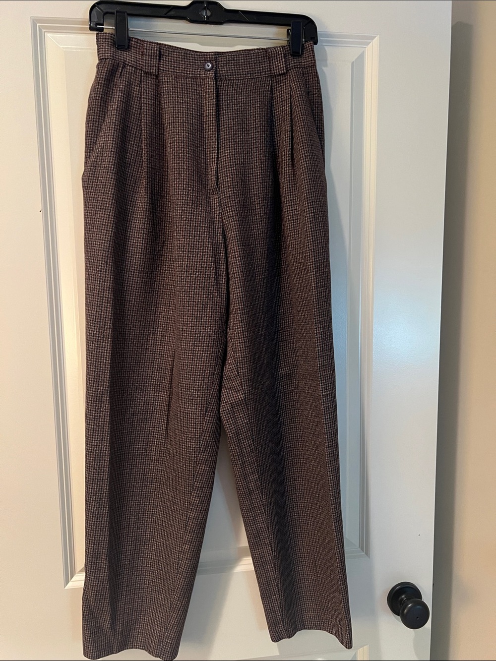 Women’s Brown Houndstooth Dress Pants